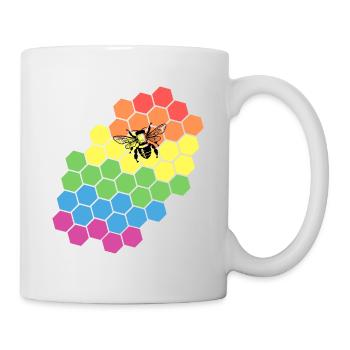 Rainbow Beekeeper Gift - Mug - white - Right