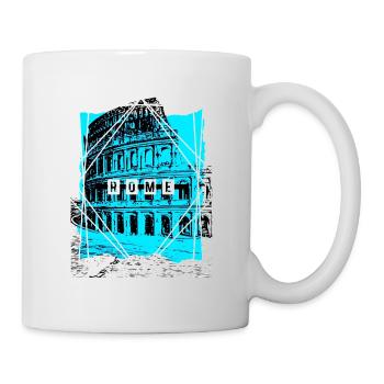 Rome Italy City Skyline Colosseum Home Love - Mug - white - Right