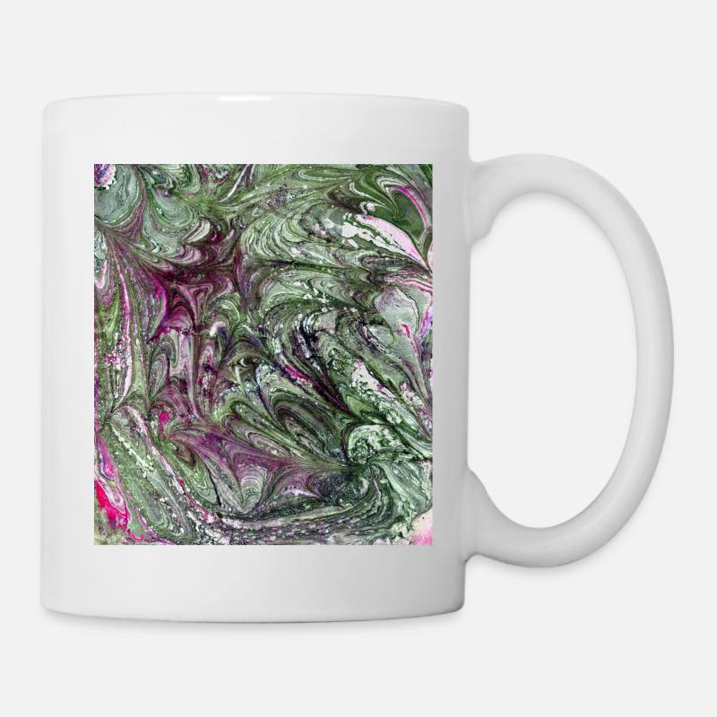 Farbverlauf grün rot - Tasse - Weiß