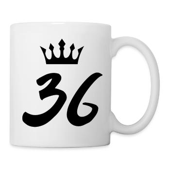 36 Number crown - Mug - white - Right