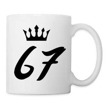 67 Number crown - Mug - white - Right