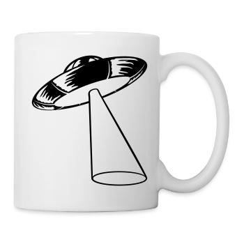Strahl Mystery UFO entführt - Tasse - Weiß - Rechts