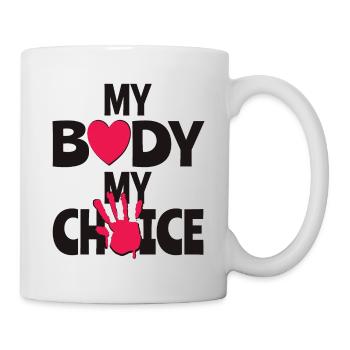 Mon corps Ma décision - Mug blanc - blanc - Droite