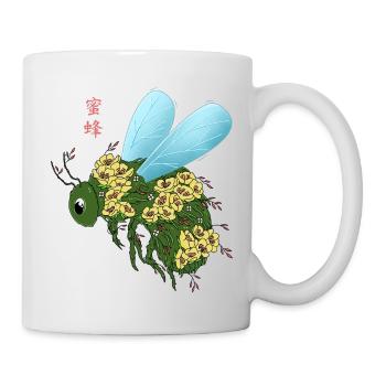 Floral Bee - Mug - white - Right