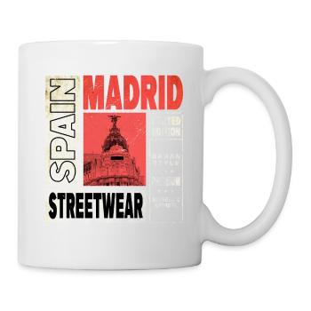 Madrid Spain City Skyline Holiday Home Love - Mug - white - Right