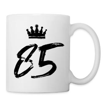 85 Number crown - Mug - white - Right