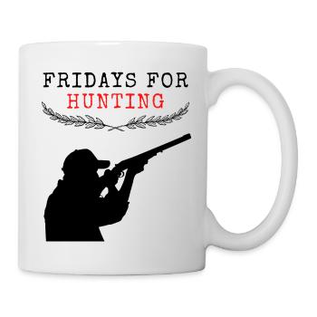 Fridays for Hunting Jäger - Tasse - Weiß - Rechts