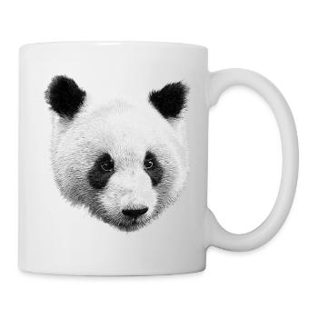 Panda Schwarz Weiß - Tasse - Weiß - Rechts