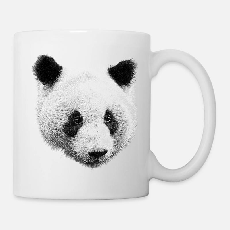 Panda Sort Hvid - Kop/krus - hvid