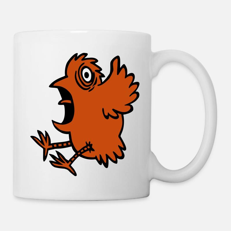 Vogel Schreck - Tasse - Weiß