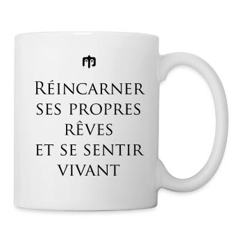 vivant wite - Mug blanc - blanc - Droite
