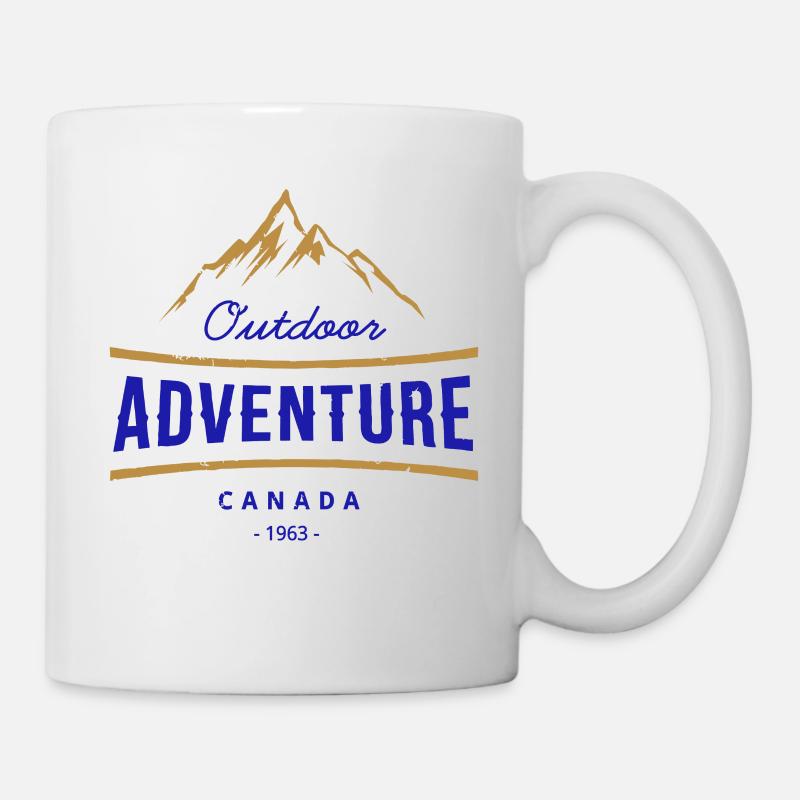 Camping Tour Abenteuer Kanada Montage - Tasse - Weiß