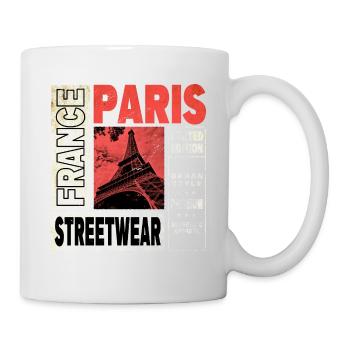 Paris Frankreich Stadt Skyline Eiffelturm - Tasse - Weiß - Rechts