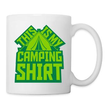 Camping Shirt Tente Extérieure - Mug blanc - blanc - Droite