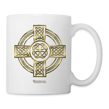 Croix celtique - Mug blanc - blanc - Droite