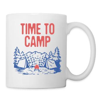 Time to Camp Summer Wildlife Tropical Outdoor - Tasse - Weiß - Rechts