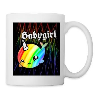 Baby Einhorn Wal - Tasse - Weiß - Rechts
