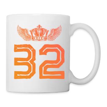 32 Number crown - Mug - white - Right