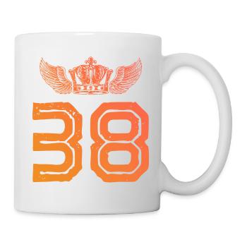 38 Couronne numérique - Mug blanc - blanc - Droite