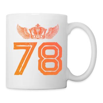 78 Number crown - Mug - white - Right