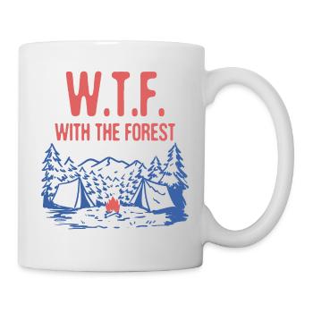 WTF avec le camping forestier Wildlife Camper - Mug blanc - blanc - Droite