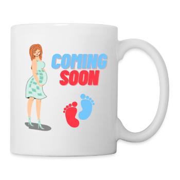 Annonce de grossesse - Mug blanc - blanc - Droite