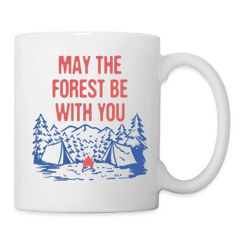 May the Forest Be with You Funny Camping Humor - Mug - white - Right