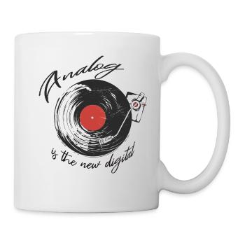 Rétro disant old school analogique est le nouveau numérique - Mug blanc - blanc - Droite