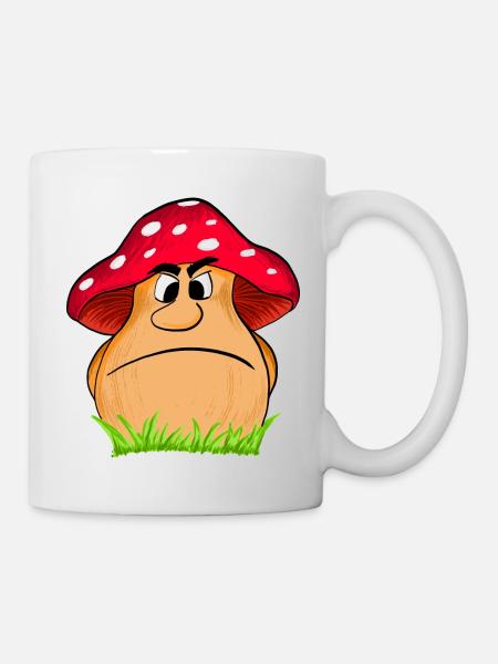 Angry Mushroom - Mug - white