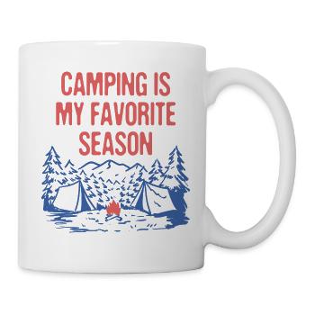 Camping is My Favorite Season Camper Summer Camp - Tasse - Weiß - Rechts