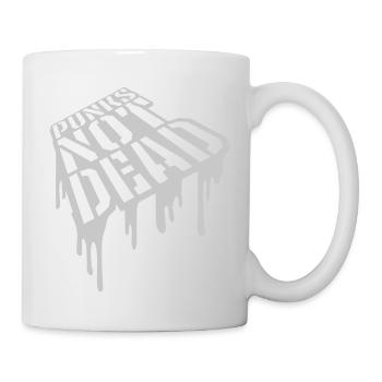 Zitat punks not dead - Tasse - Weiß - Rechts