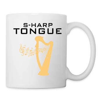 Conceptions de joueurs de harpe pour les conceptions de joueurs de harpe - Mug blanc - blanc - Droite