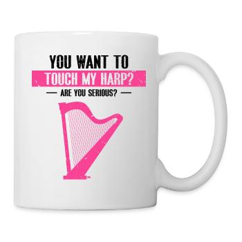Conception de harpe pour harpistes et harpistes - Mug blanc - blanc - Droite