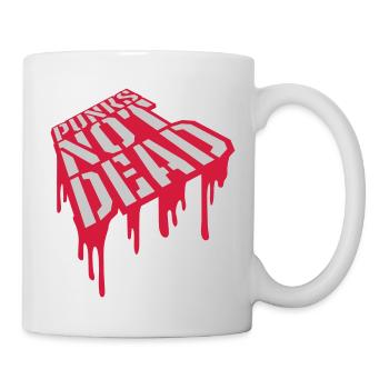 Zitat punks not dead - Tasse - Weiß - Rechts