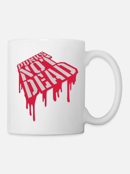 Quote punks not dead - Mug - white