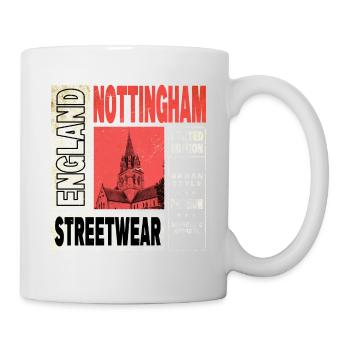 Nottingham Angleterre UK City Skyline Accueil Amour - Mug blanc - blanc - Droite