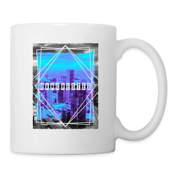 Manchester England UK City Skyline Home Love - Mug - white - Right
