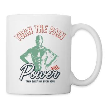 Bodybuilding is my passion - Mug - white - Right
