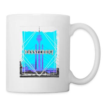 Düsseldorf Allemagne Ville Skyline Accueil Amour - Mug blanc - blanc - Droite