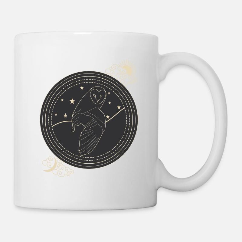 Eule der Nacht - Tasse - Weiß