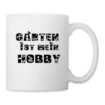 Garten ist mein Hobby - Tasse - Weiß - Rechts