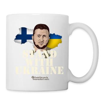 Ukraine Suomi Stand with Ukraine - Mug - white - Right