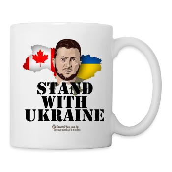 Ukraine Canada Stand with Ukraine - Mug - white - Right