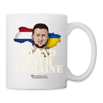 Ukraine Pays-Bas Devise Stand avec l’Ukraine - Mug blanc - blanc - Droite