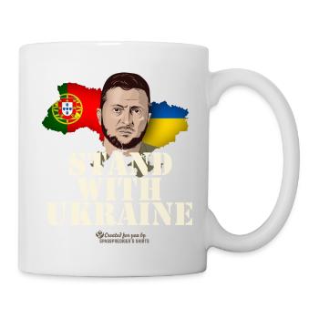 Portugal Stand with Ukraine - Mug - white - Right