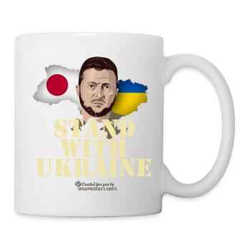 Ukraine Japan Solidarität - Tasse - Weiß - Rechts