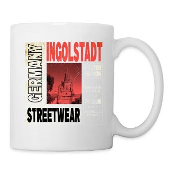Ingolstadt Deutschland Stadt Skyline Heimat Liebe - Tasse - Weiß - Rechts