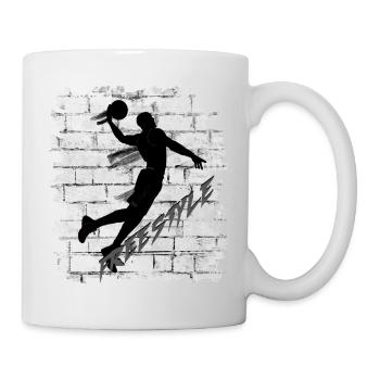 Basket-ball - Mug blanc - blanc - Droite
