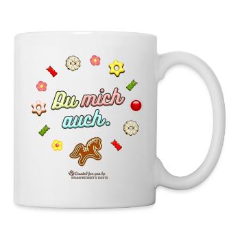Du mich auch - Tasse - Weiß - Rechts