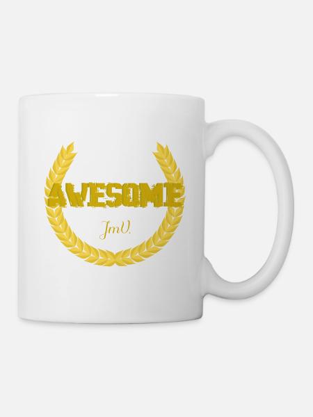 Couronne awesome - Mug blanc - blanc